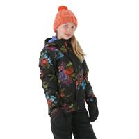 Columbia Girl's Whirlibird II 3-in-1 Jacket - Black Floral (012)